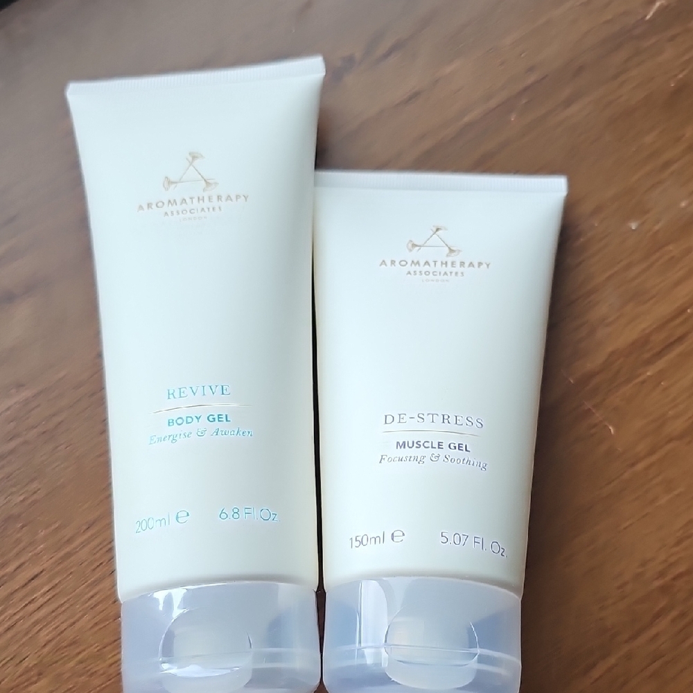 New Aromatherapy Associates Revive Body Gel & De-Stress Body Gel Set Sealed - Picture 9 of 9